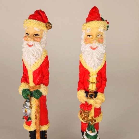 Retro Resin Santa set of 2 Santas - Picture 3 of 9